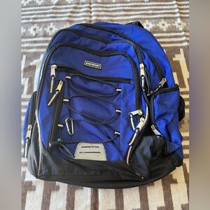 Eastport Blue & Black Backpack Multi-Pocket School Travel Hiking Bag